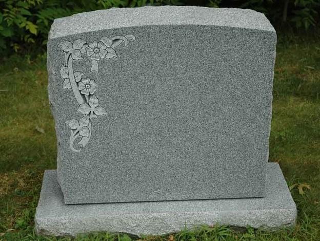 headstone designs with flowers